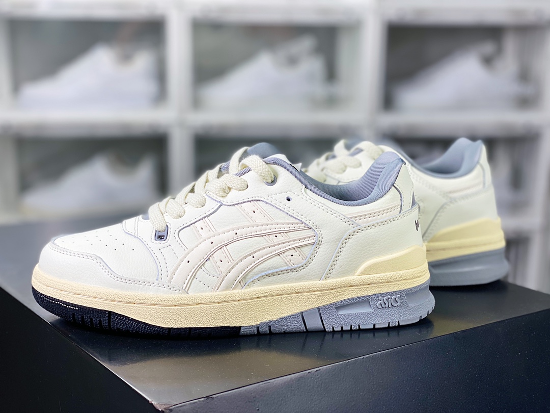 Asics EX89 Low Sneakers series low-top retro casual sports basketball shoes ”Joint cream white gray” 1201A837-100