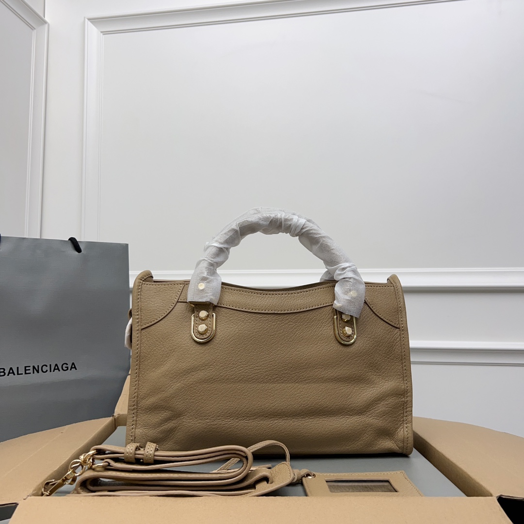 Balenciaga Le City Small Top Handle Bag - Apricot Leather, Gold Hardware 3 i1691907042 4963 2