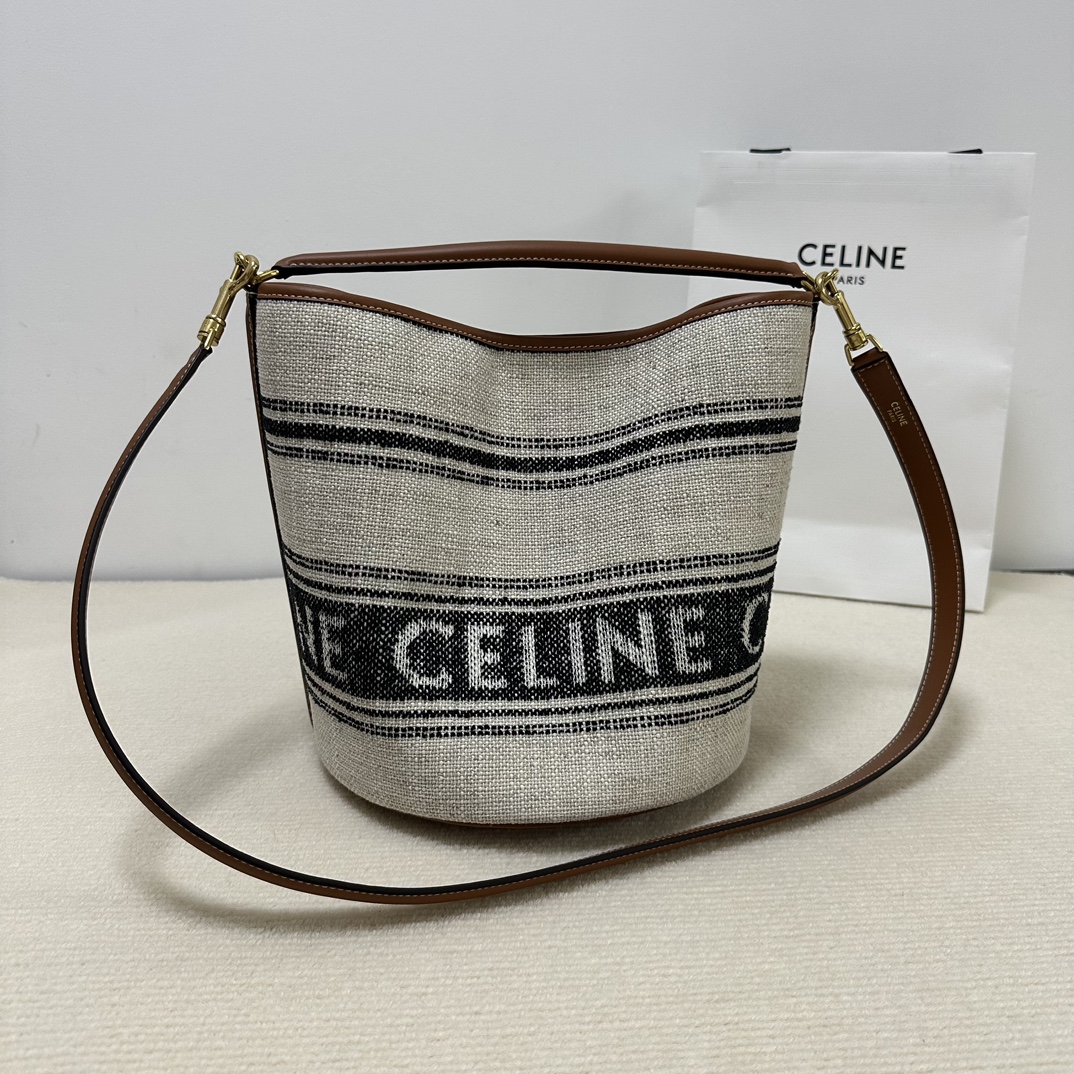 Celine BUCKET 16 fabric bucket