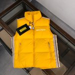 mirror copy luxury
 Moncler Clothing Waistcoat Apricot Color Black White Yellow Printing Unisex Duck Down