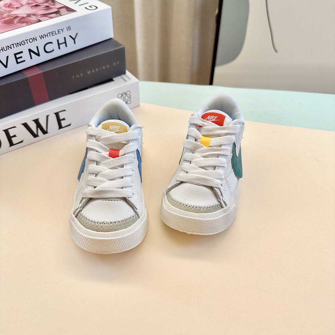 图片[3]-NK开拓者大勾 扣带童鞋26-37码 Blazer Low 77开拓者焕新升级🎉大号Swoosh突出更加张扬的潮流感❗️经典又个性！头层皮非常柔软，妥妥日常穿搭神器！-选品中心