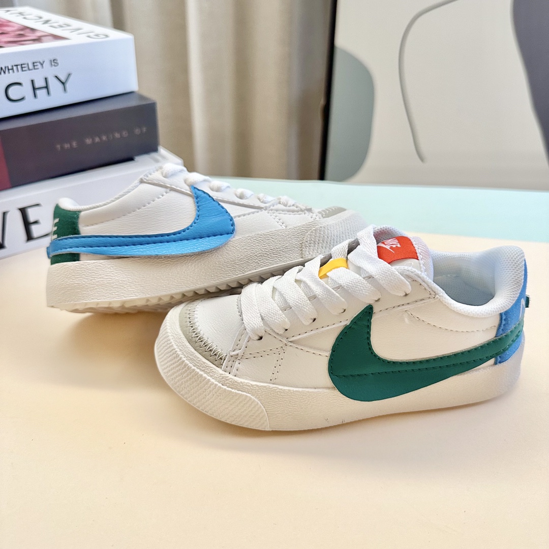 图片[2]-NK开拓者大勾 扣带童鞋26-37码 Blazer Low 77开拓者焕新升级🎉大号Swoosh突出更加张扬的潮流感❗️经典又个性！头层皮非常柔软，妥妥日常穿搭神器！-选品中心