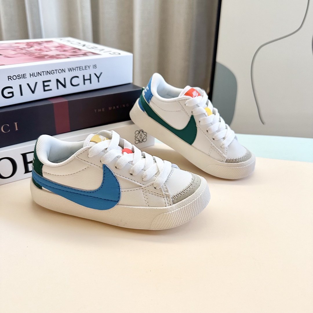 图片[5]-NK开拓者大勾 扣带童鞋26-37码 Blazer Low 77开拓者焕新升级🎉大号Swoosh突出更加张扬的潮流感❗️经典又个性！头层皮非常柔软，妥妥日常穿搭神器！-选品中心