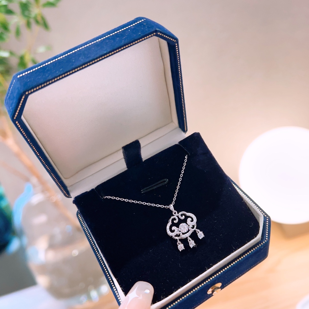 韓国風純銀ネックレスシルバー 春節