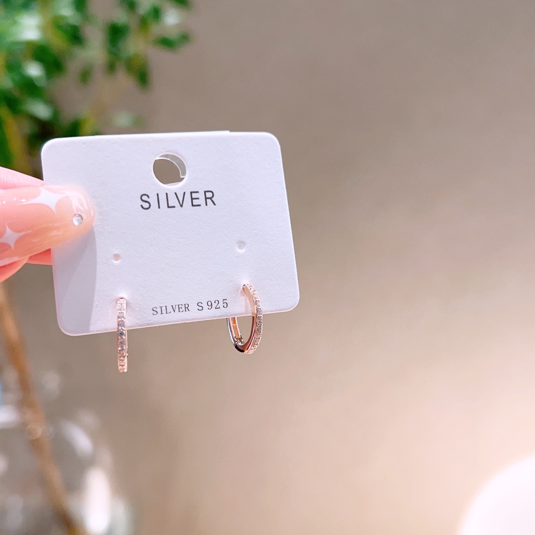 Solid Silver Ear Cuffs Ins Style Confession Gold