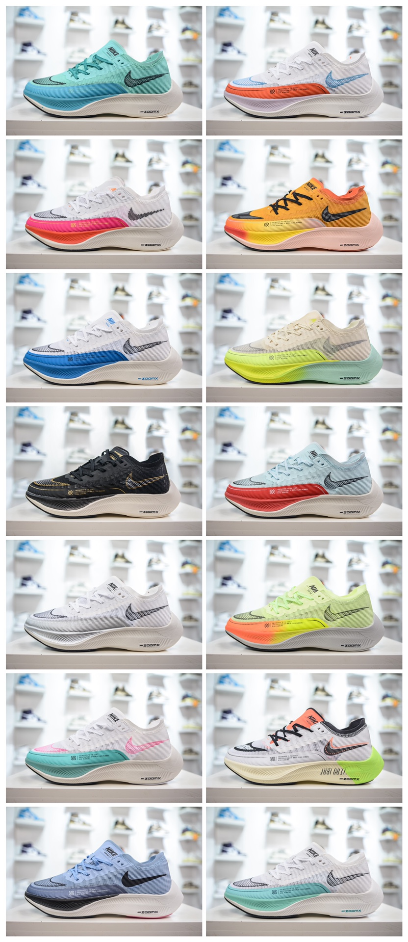 [Imágenes de colección de colores] Beneficio puro 🧧 NK ZoomX Vaporfly Next% zapatillas para maratón de sub-2 horas, de…
