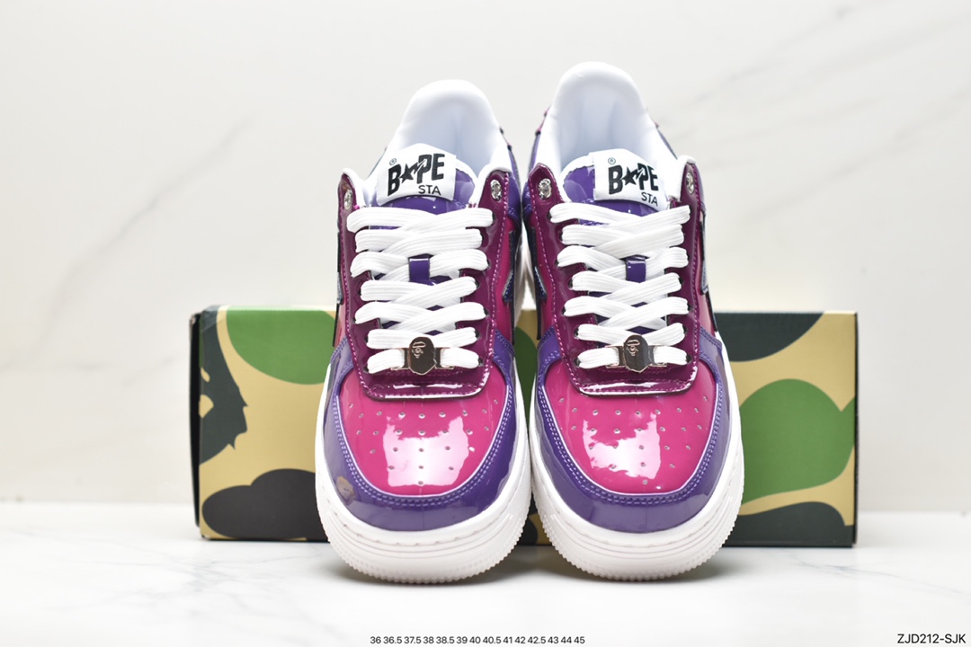 Japanese Harajuku fashion brand A Bathing Ape BAPE Sk8 Sta Low SK8 series low-top casual sports skateboard shoes