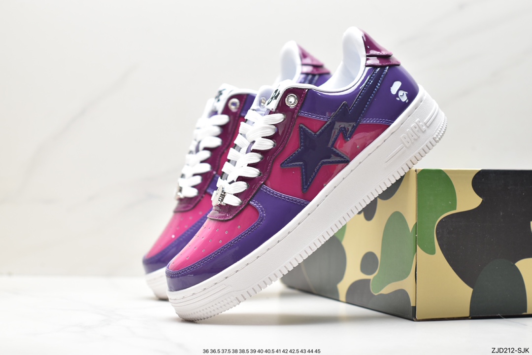 Japanese Harajuku fashion brand A Bathing Ape BAPE Sk8 Sta Low SK8 series low-top casual sports skateboard shoes