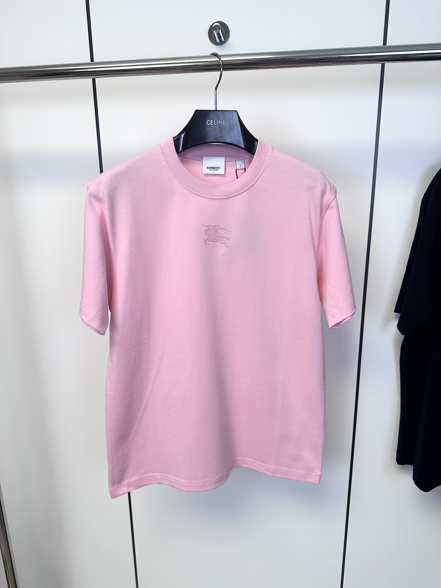 Burberry Abbigliamento T-Shirt Blu Rosa Stampa