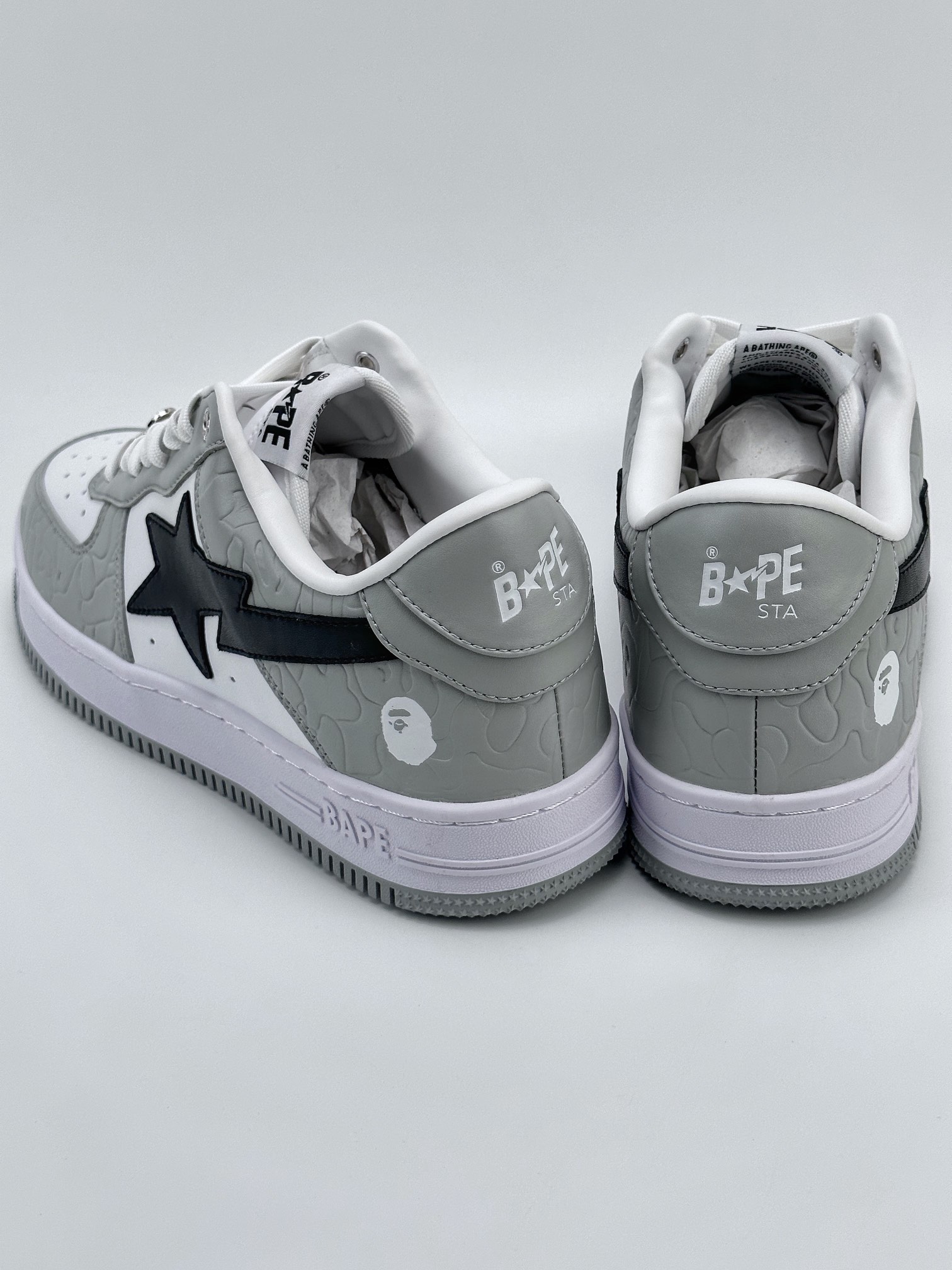 Bape x Air Force 1 '07 Low White Gray Black 1H70191002