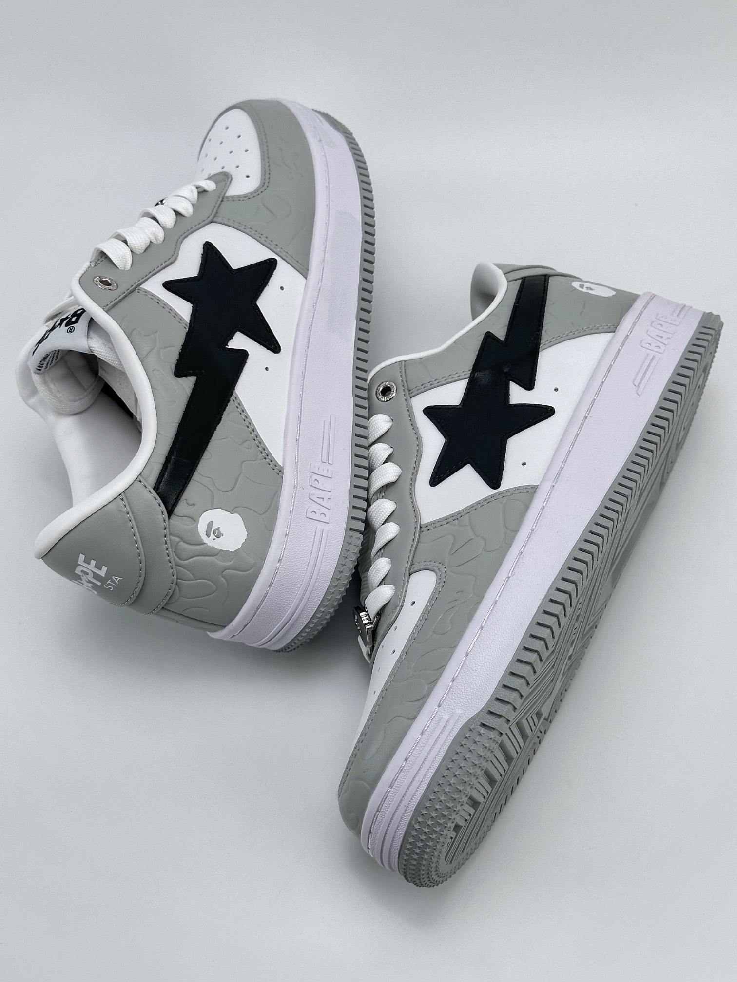 Bape x Air Force 1 '07 Low White Gray Black 1H70191002