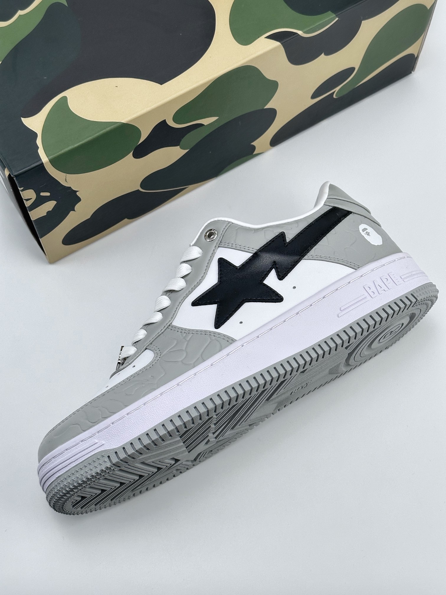 Bape x Air Force 1 '07 Low White Gray Black 1H70191002