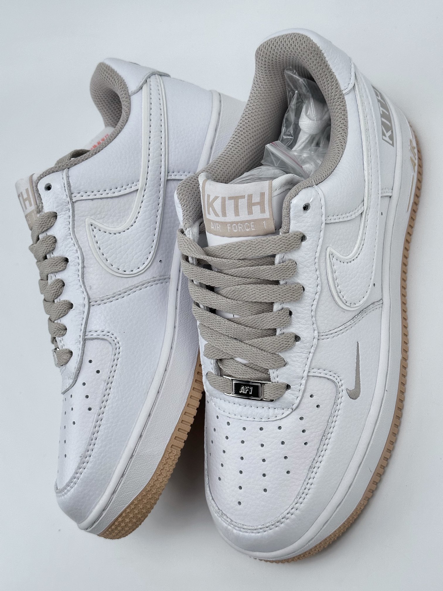 Nike Air Force 1 Low 07 x Kith joint white, gray and yellow KT1659-008