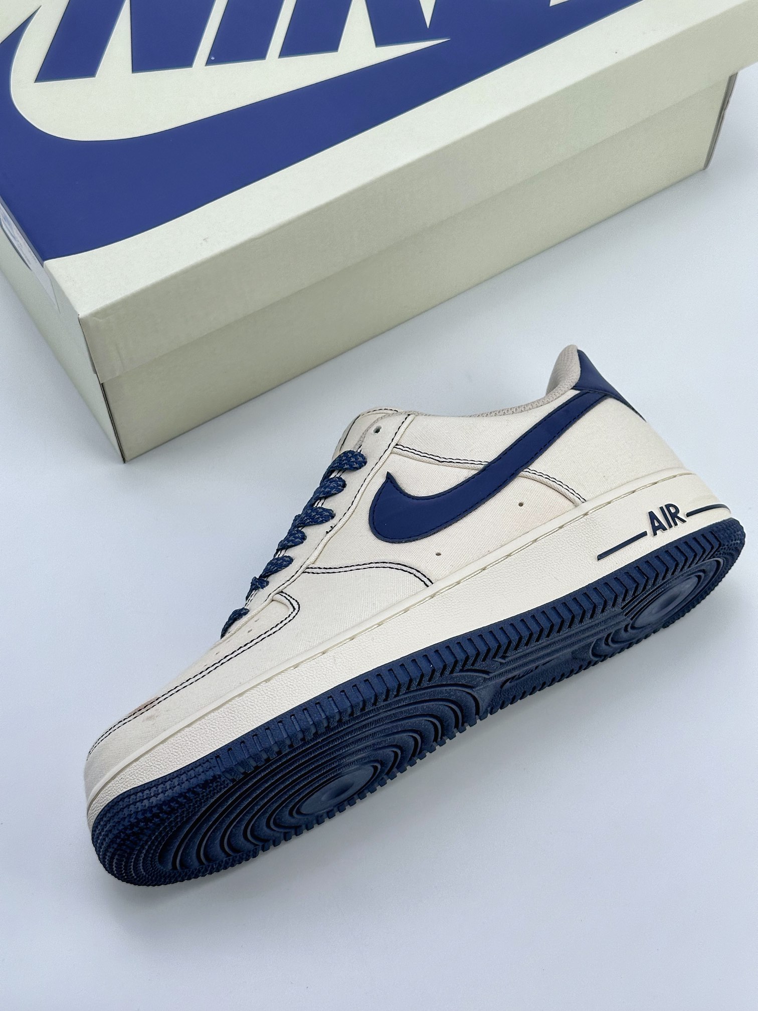 Nike Air Force 1 Low 07 Canvas Off-White Dark Blue Starry Sky TQ1456-299