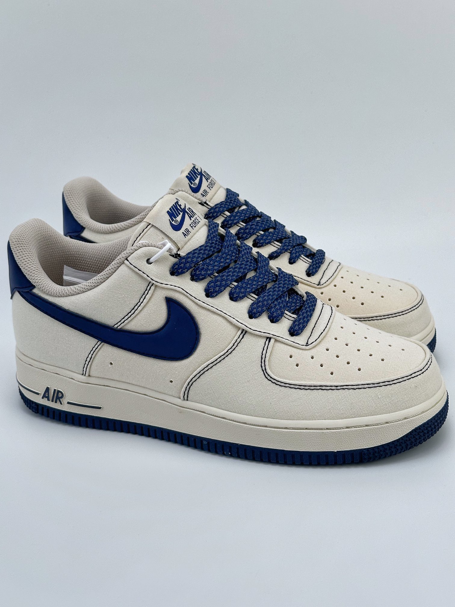 Nike Air Force 1 Low 07 Canvas Off-White Dark Blue Starry Sky TQ1456-299