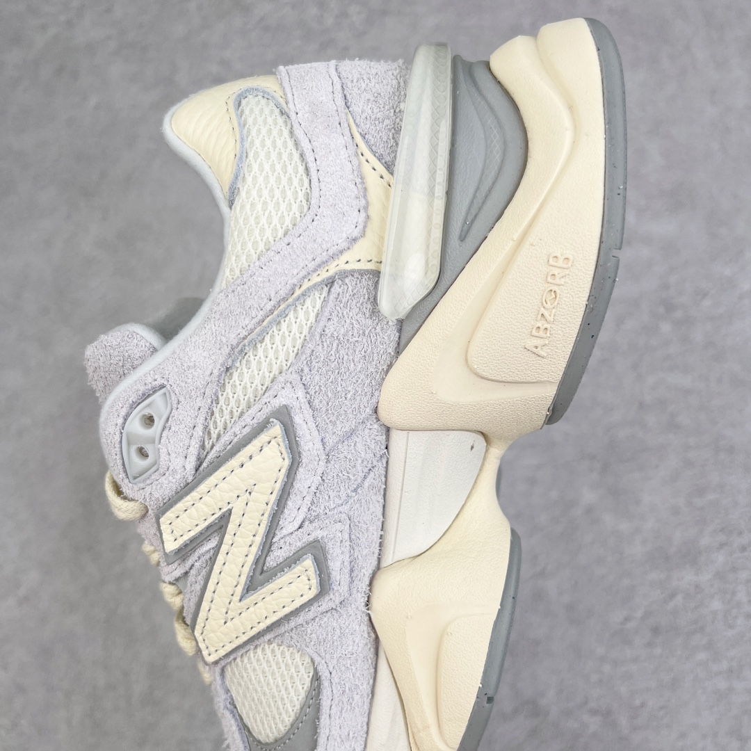 图片[7]-💰270 ＃M纯原 新百伦New Balance NB9060 灰白 U9060HSA 全套原楦原纸板原厂数据开发 进口三明治网面 原装进口翻毛皮料正确绒感卡色 正确中底拉帮中底网布细节 原厂标裁 带紫光防伪 定制后跟透明水晶模块 冲裁组合 大底贴合程度胶水上色把控完美 整洁度挑战全网艺术家 多道序QC把关品质完善 匠心打造 耗时两个月开发完成 工艺极其复杂难度可想而知 新开独立私模大底 全网唯一正确六层组合大底 高端零售专供产物 Size：36 37 37.5 38 38.5 39 40 40.5 41 42 42.5 43 44 45.5 编码：by3936040-运动鞋