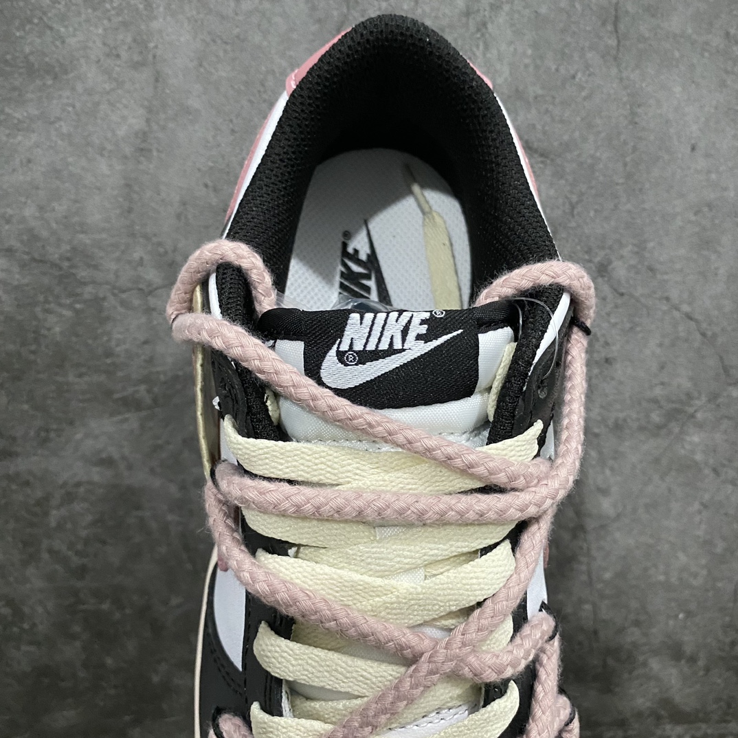 [K13 original box version] NK Dunk Low SB low-top hemp rope deconstruction rose heart black powder cloth patch CW1590-100