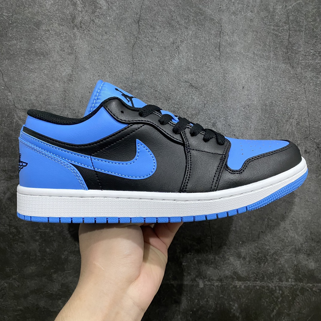 [DT version] Air Jordan 1 Low ”University Blue” Jordan 1 low-top black and blue 553558-041