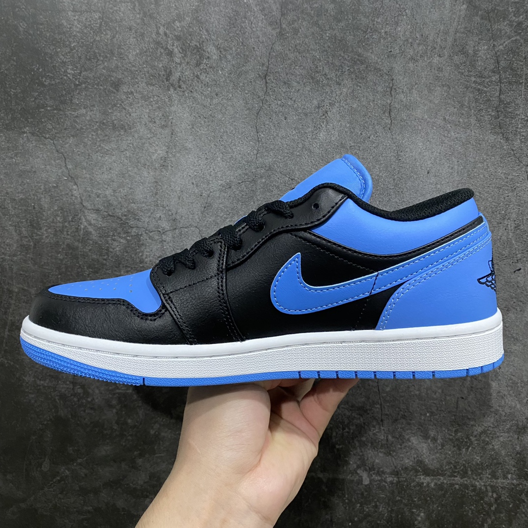 [DT version] Air Jordan 1 Low ”University Blue” Jordan 1 low-top black and blue 553558-041