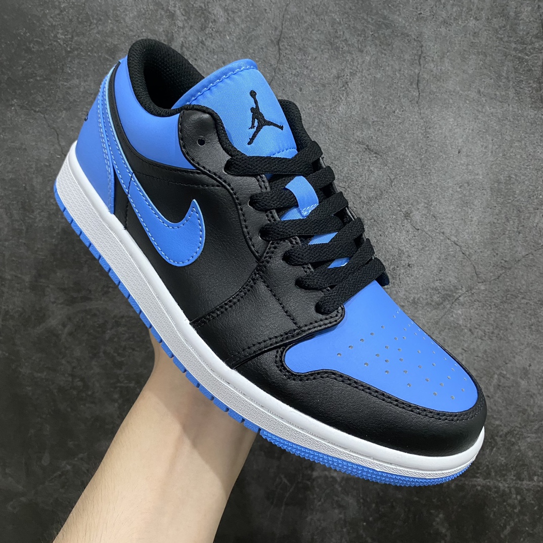 [DT version] Air Jordan 1 Low ”University Blue” Jordan 1 low-top black and blue 553558-041