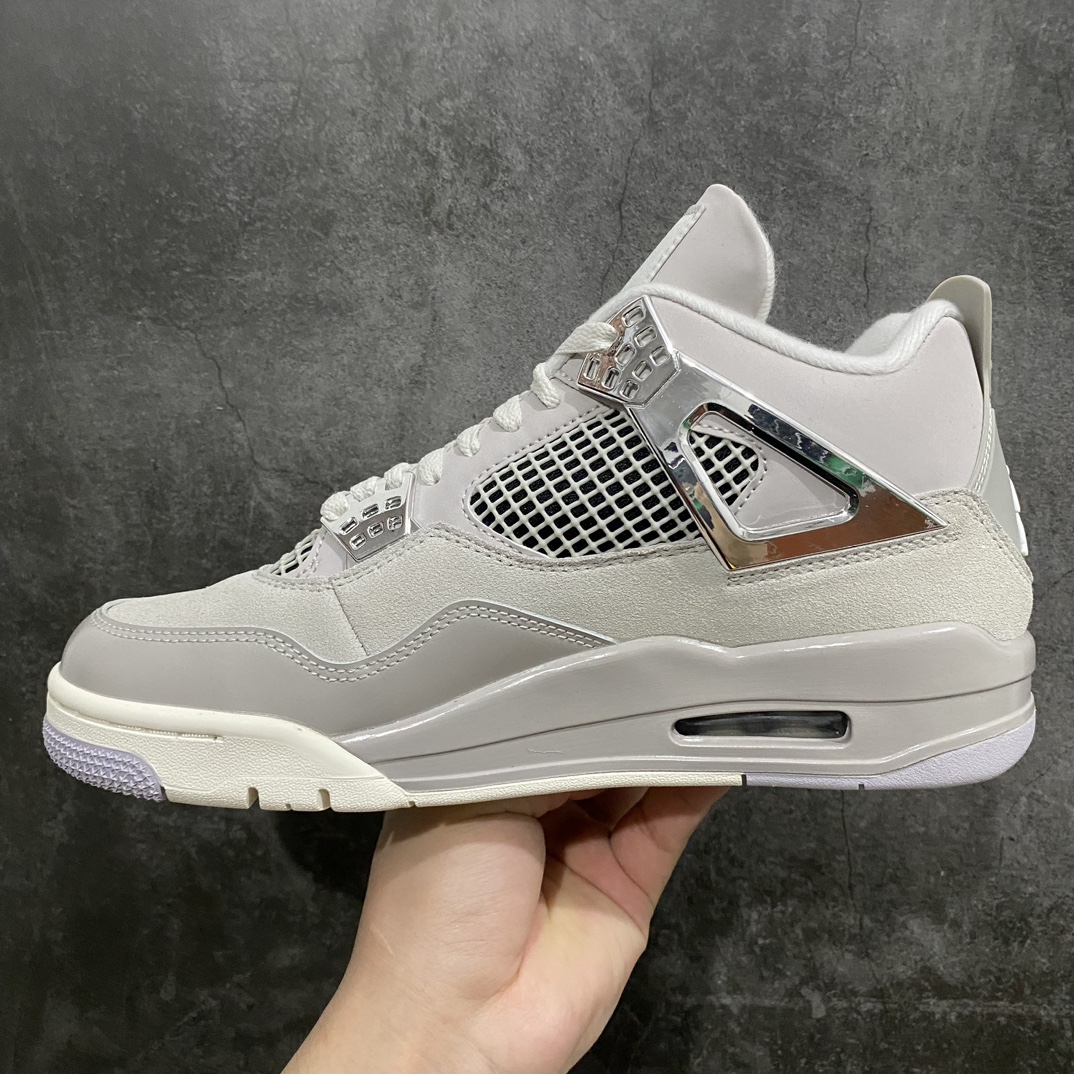 [Old DT version] Air Jordan 4 WMNS ”Frozen Moments” AJ4 electroplated silver AQ9129-001