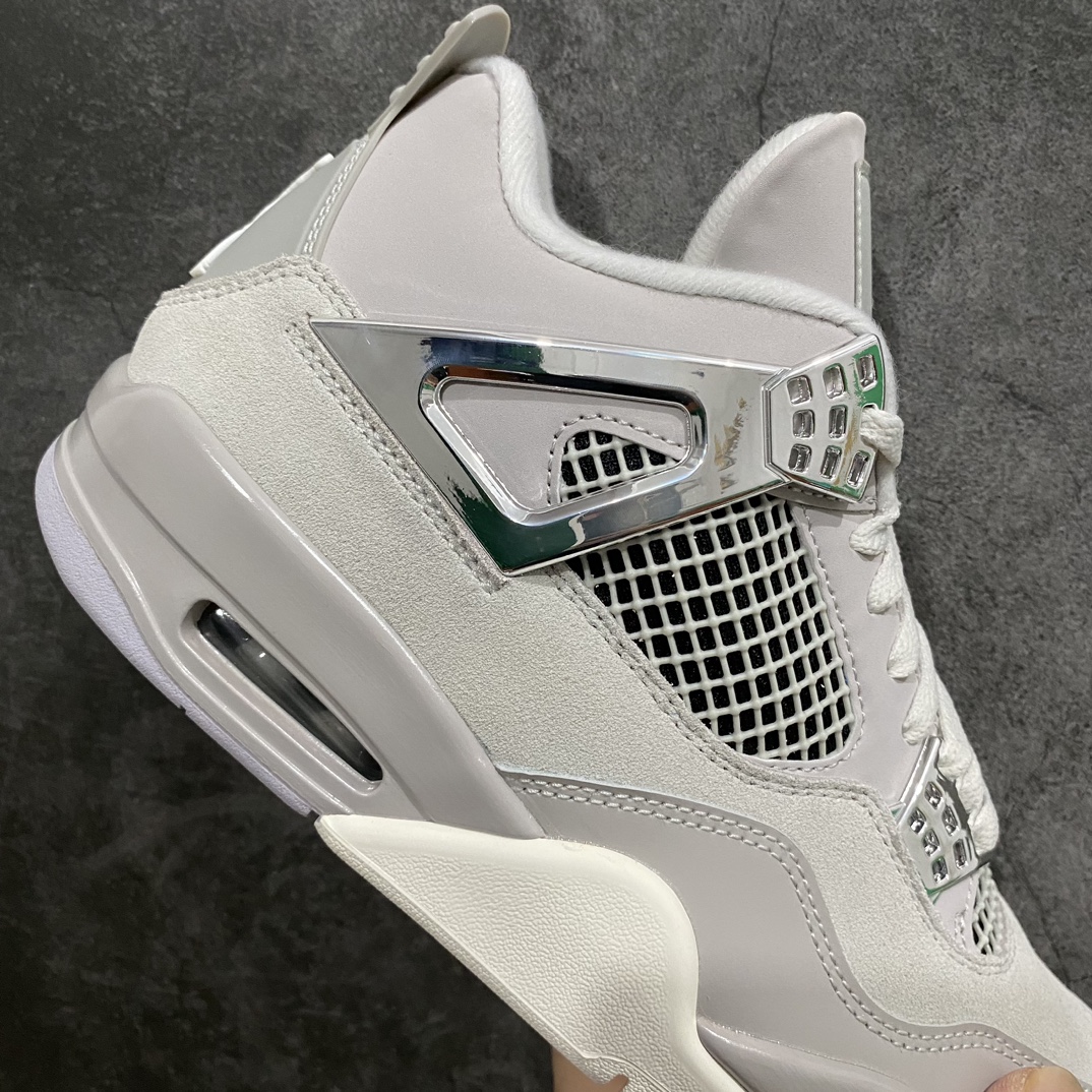 [Old DT version] Air Jordan 4 WMNS ”Frozen Moments” AJ4 electroplated silver AQ9129-001