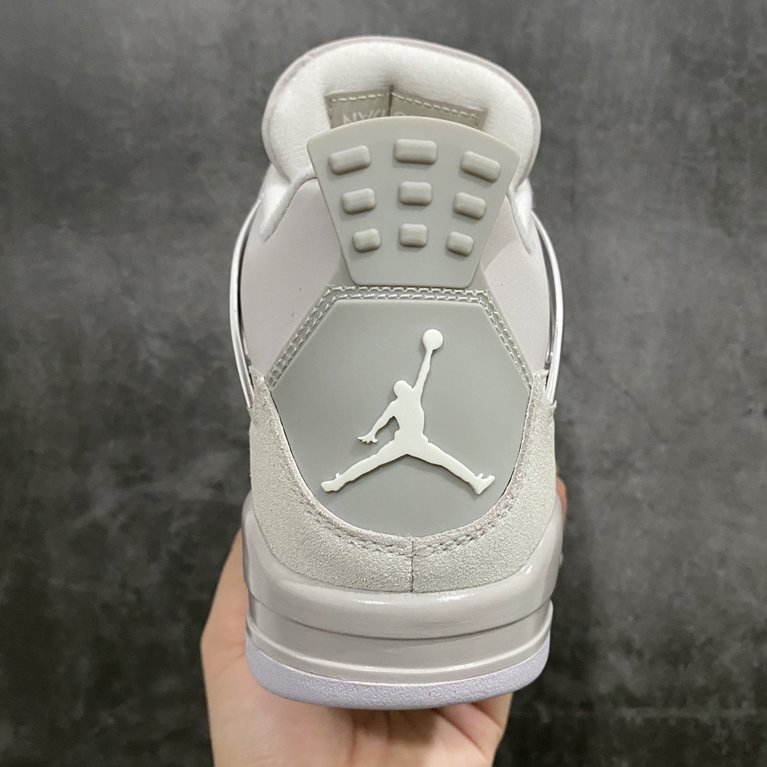 [Old DT version] Air Jordan 4 WMNS ”Frozen Moments” AJ4 electroplated silver AQ9129-001