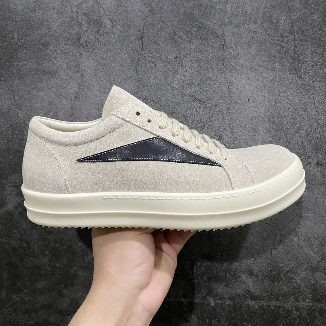 [G version made in Dongguan] RO Rickowens gray and white suede