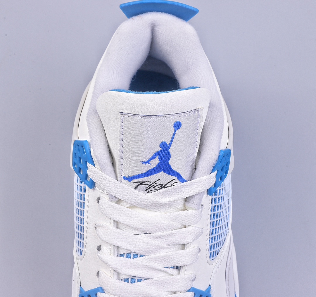 PB Air Jordan AJ4 Retro White Sapphire Blue 308497-105