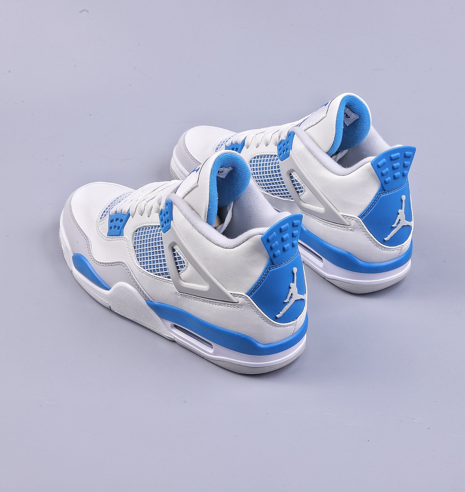 PB Air Jordan AJ4 Retro White Sapphire Blue 308497-105