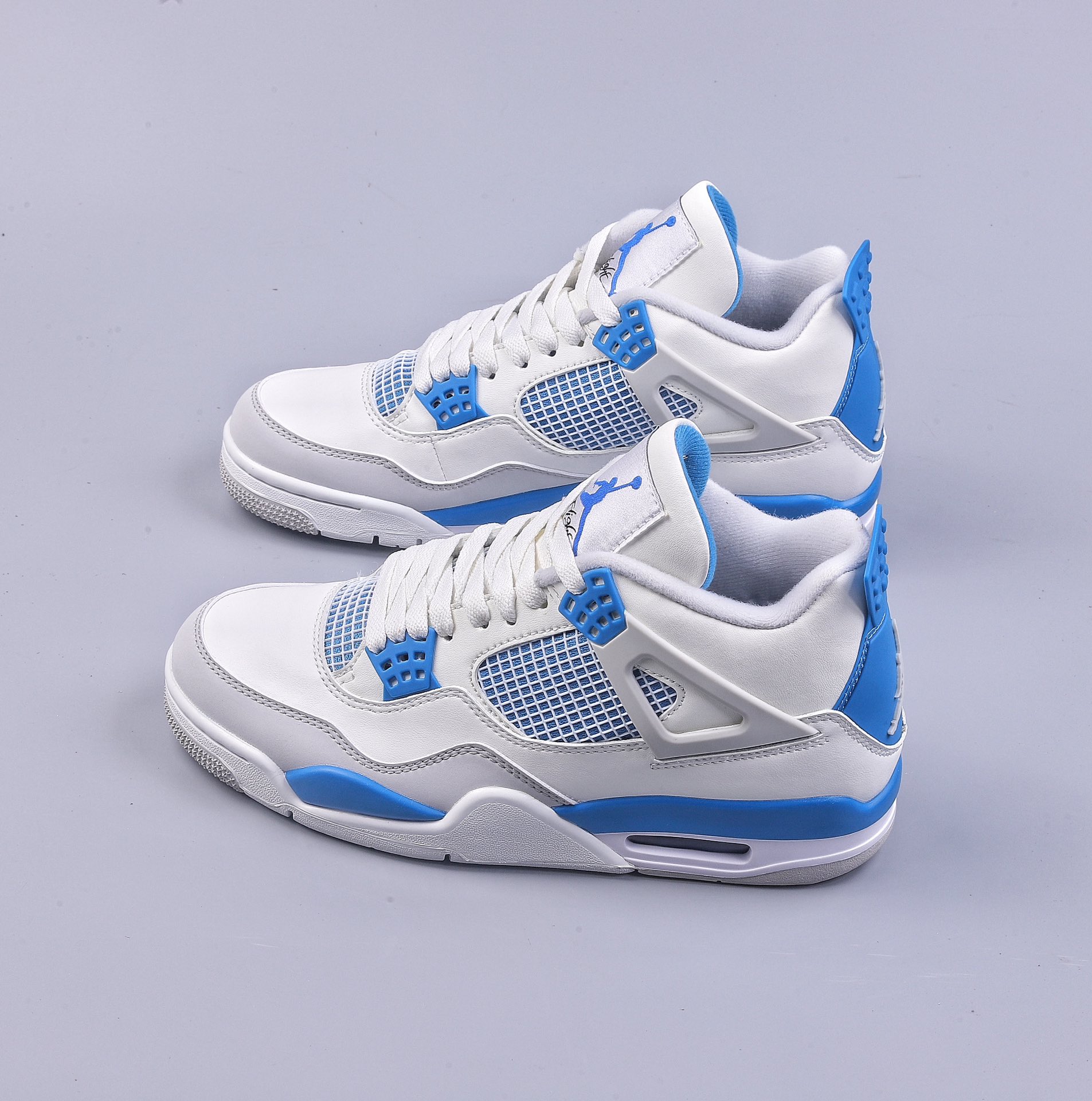 PB Air Jordan AJ4 Retro White Sapphire Blue 308497-105