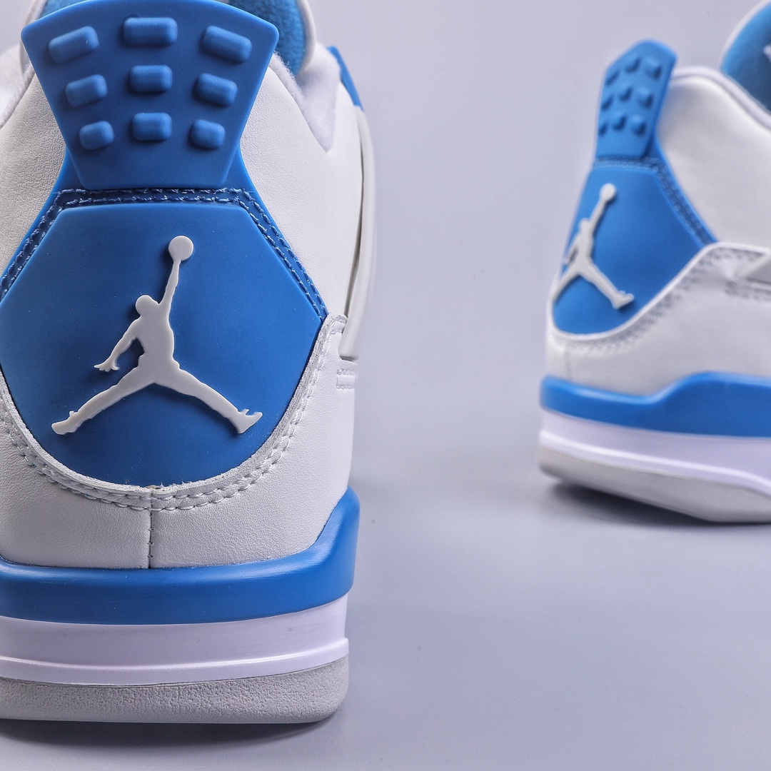 PB Air Jordan AJ4 Retro White Sapphire Blue 308497-105