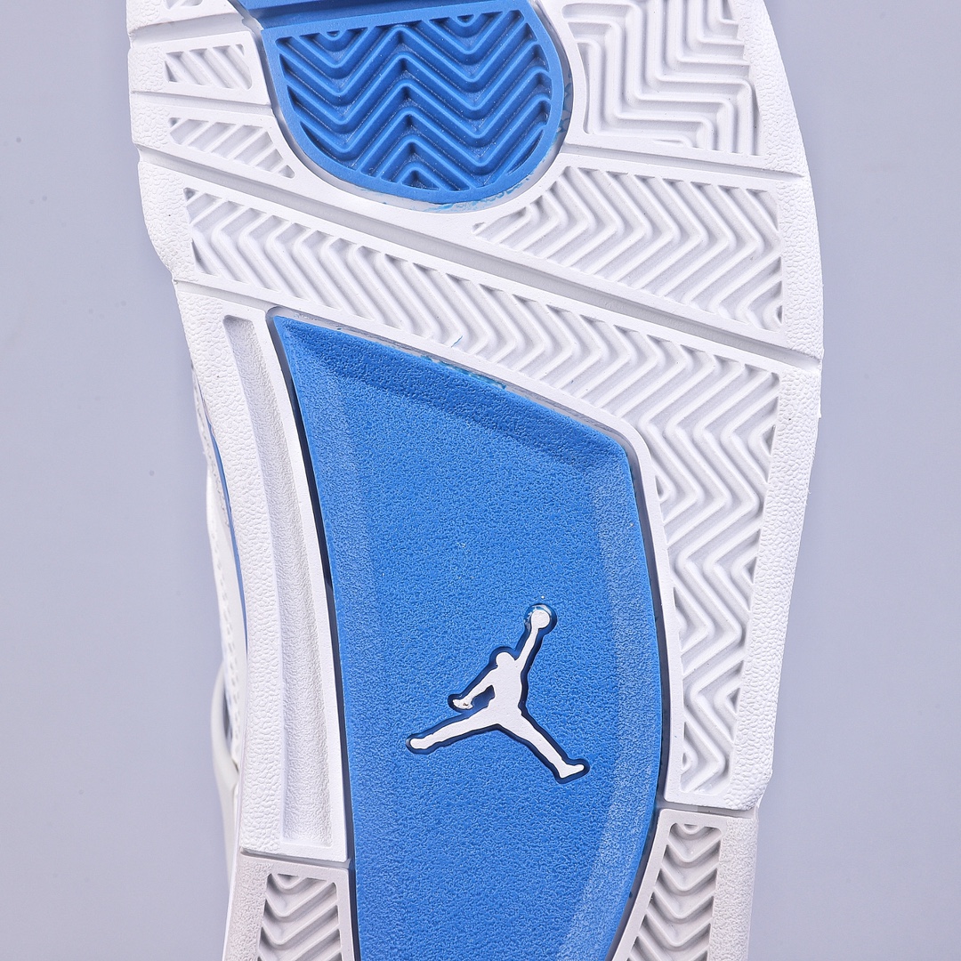 PB Air Jordan AJ4 Retro White Sapphire Blue 308497-105