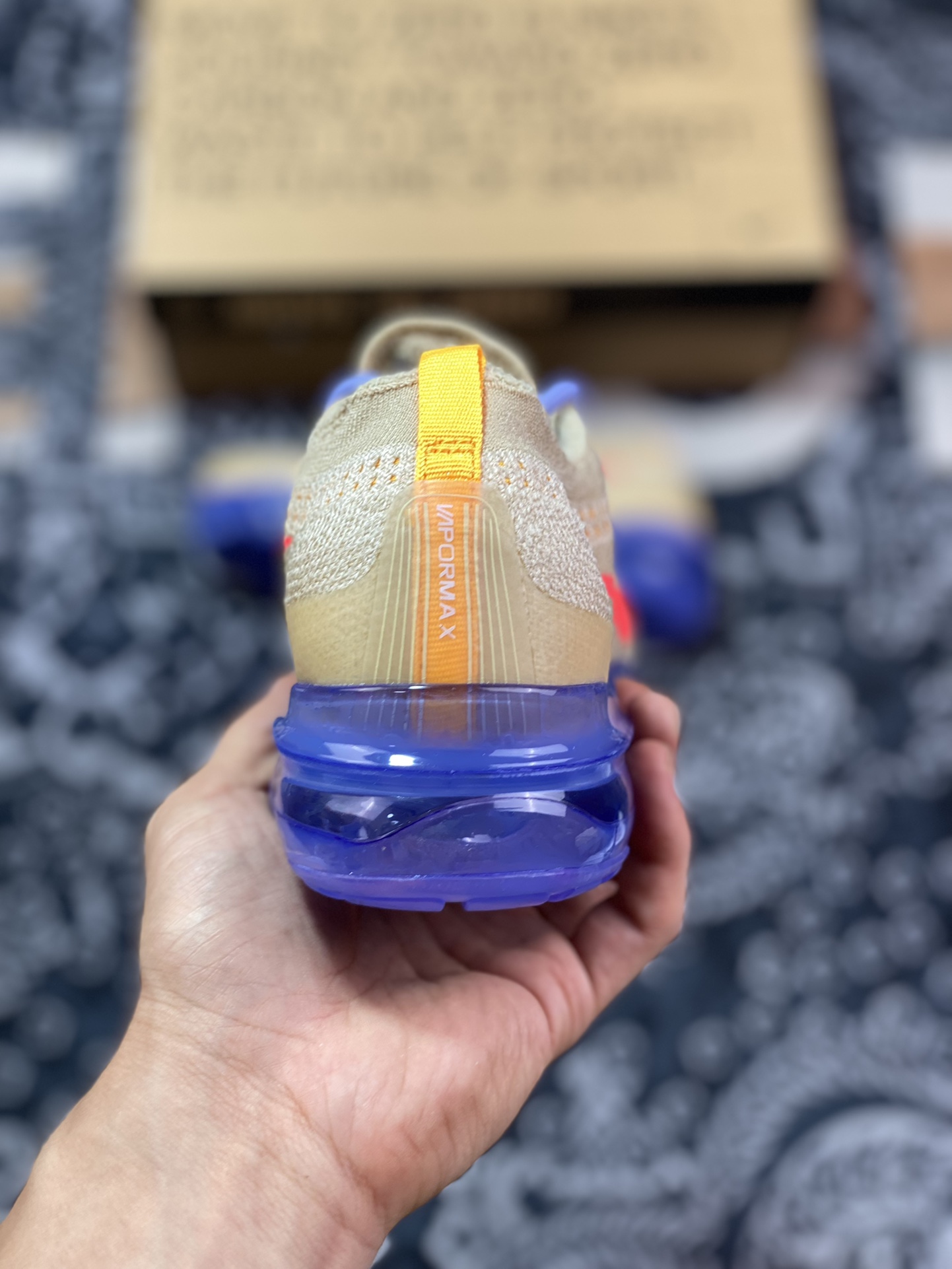 280  Nike Air VaporMax 2023 Flyknit FK”Pale Vanilla“2023款大气垫慢跑鞋“芝麻黄蓝紫红钩”DV6840-200