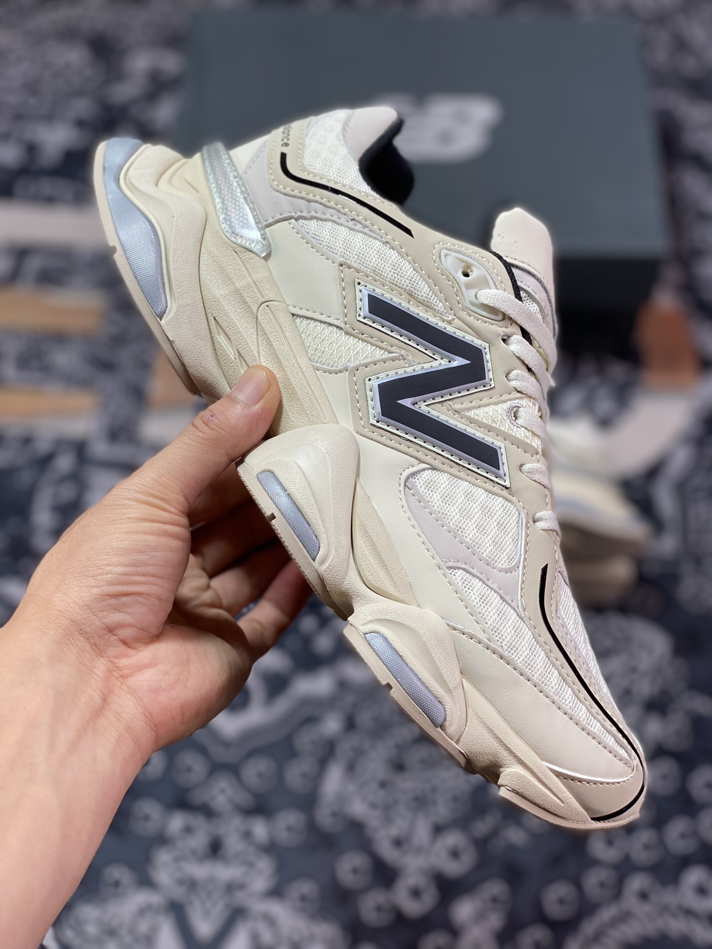 New Balance 9060 Beige Retro Casual Sports Daddy Shoes U9060DUA