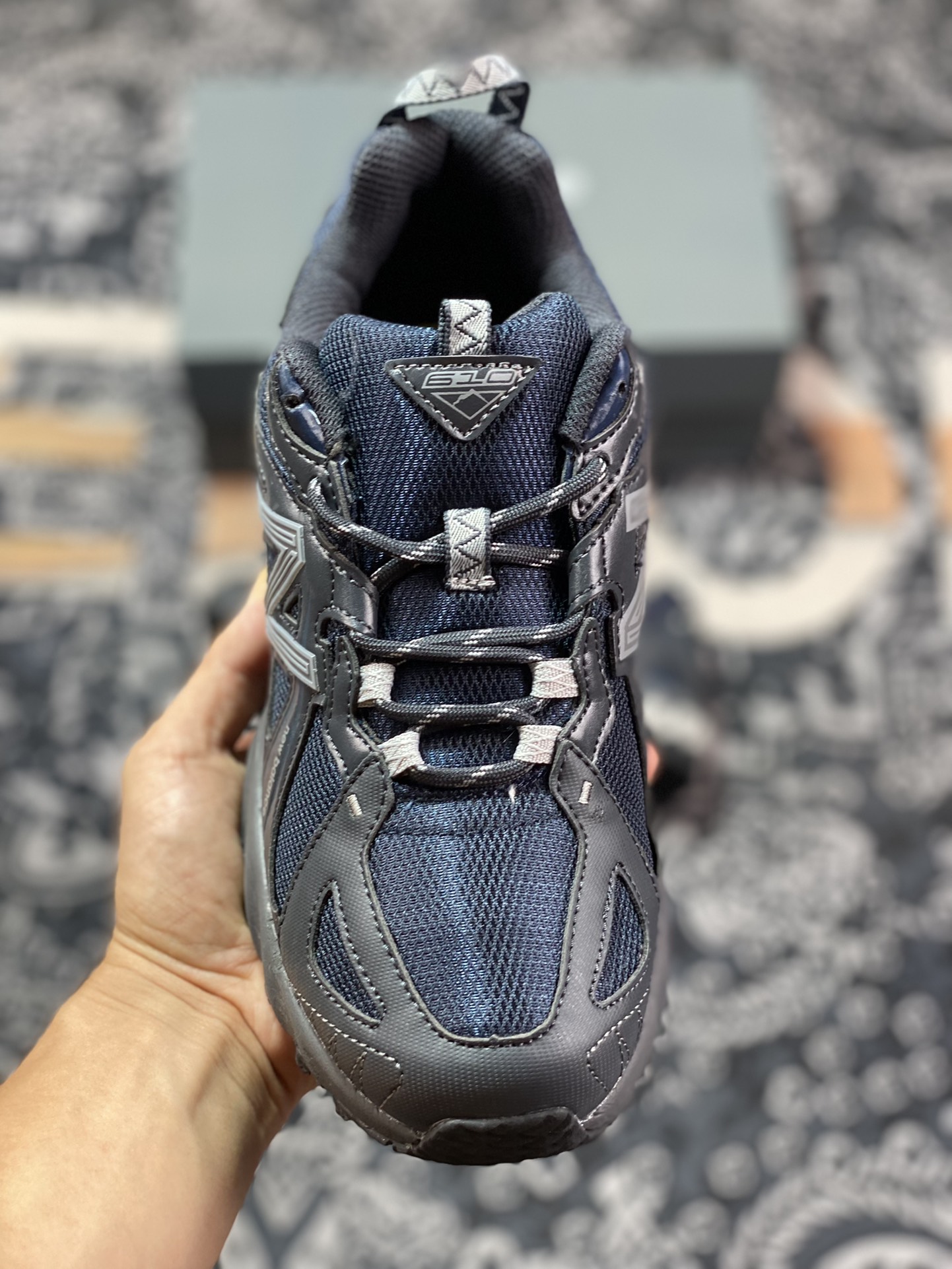 New Balance ML610T series low-top mountain trail running travel sneakers ”Carbon Gray Midnight Blue” ML610TAF