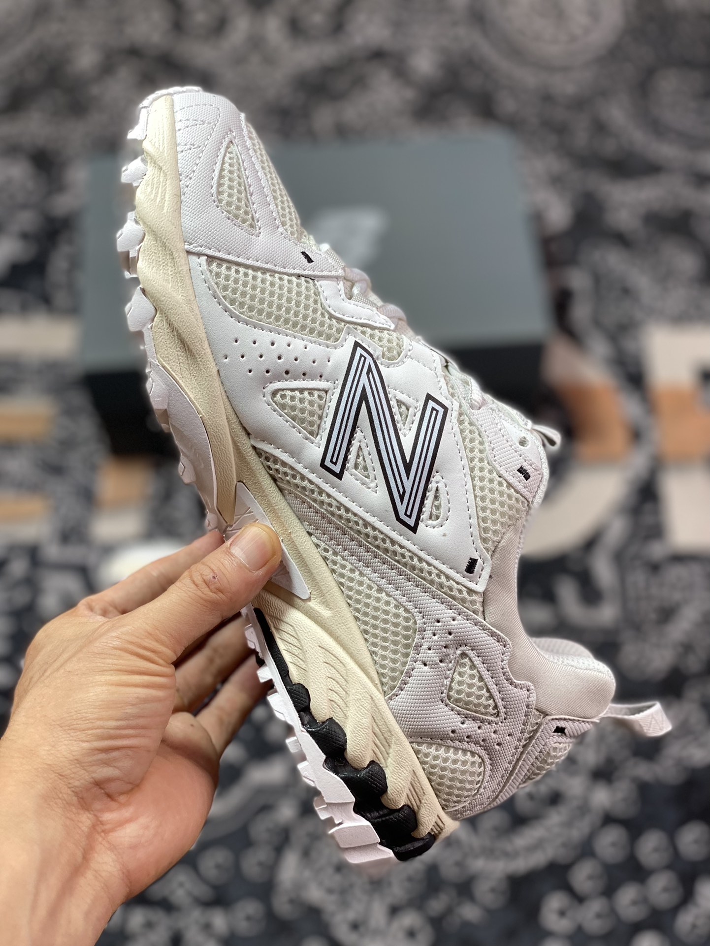 New Balance ML610T series low-top mountain trail running travel retro daddy style casual sports shoes ”beige black” ML610TBA