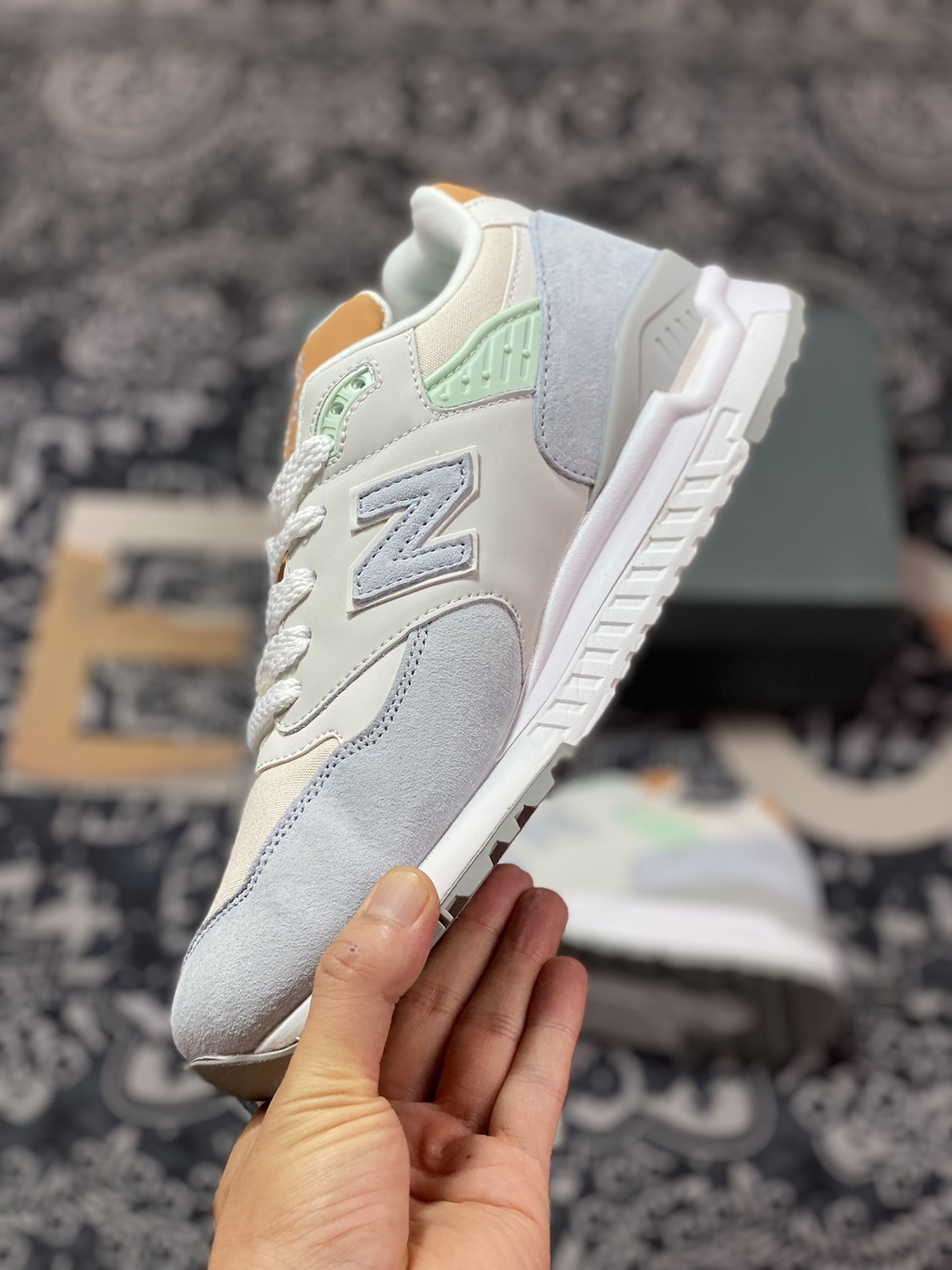 New Balance M998 Made in USA High-end American-made jogging shoes ”Ice Blue Mint” M998ENE