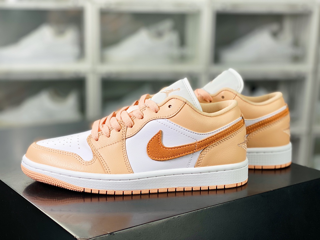 Wmns Air Jordan 1 Low SE ”Sunset Haze” AJ1 Jordan first generation low-top basketball shoes ”Sunset Orange White” DC0774-801