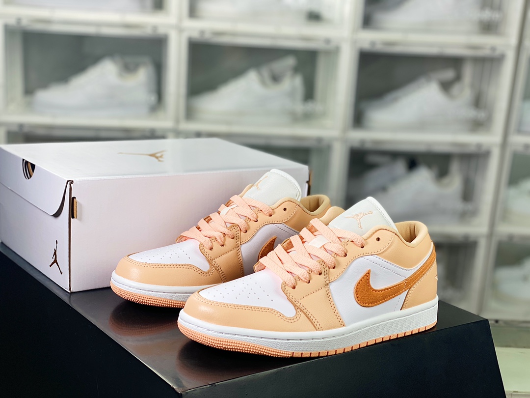 220 Wmns Air Jordan 1 Low SE”Sunset Haze”AJ1乔丹一代低帮篮球鞋“日落橙白”DC0774-801