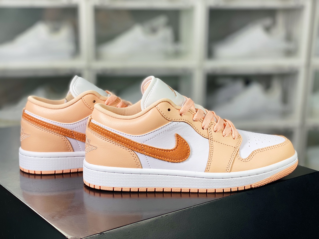 Wmns Air Jordan 1 Low SE ”Sunset Haze” AJ1 Jordan first generation low-top basketball shoes ”Sunset Orange White” DC0774-801