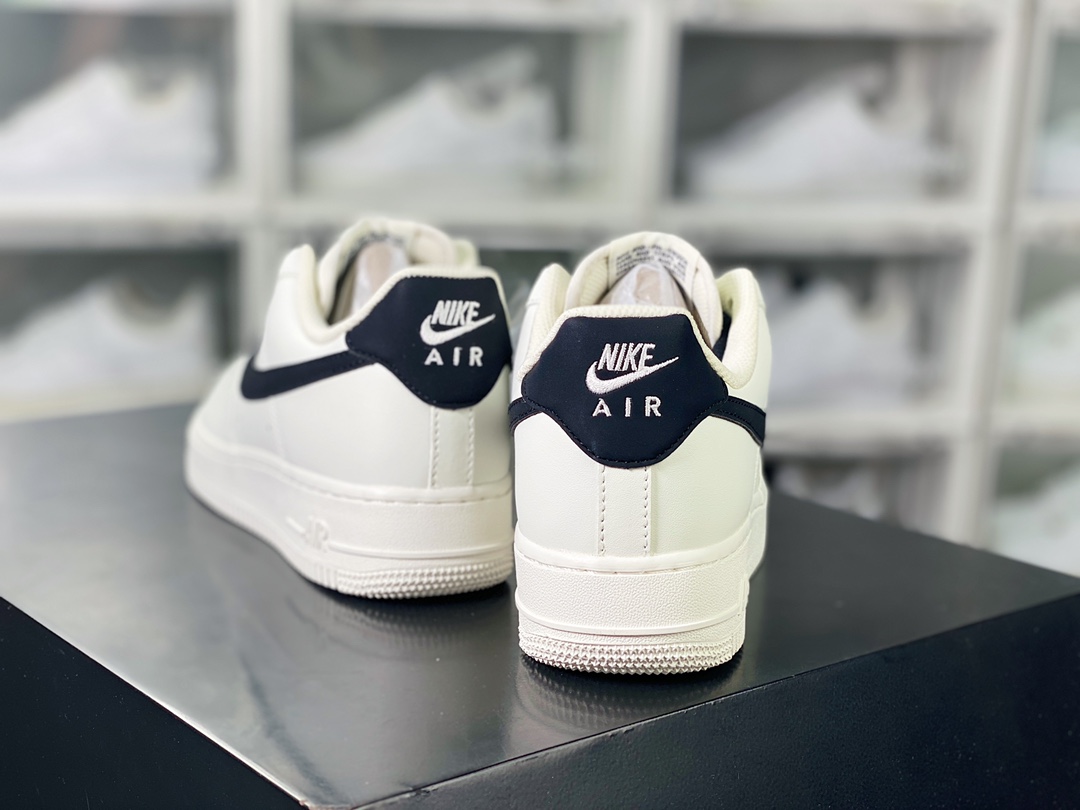 Air Force 1'07 Low”Beige White/Black” Air Force 1 classic low-top sneakers ”Leather Beige Black” CQ5059-221