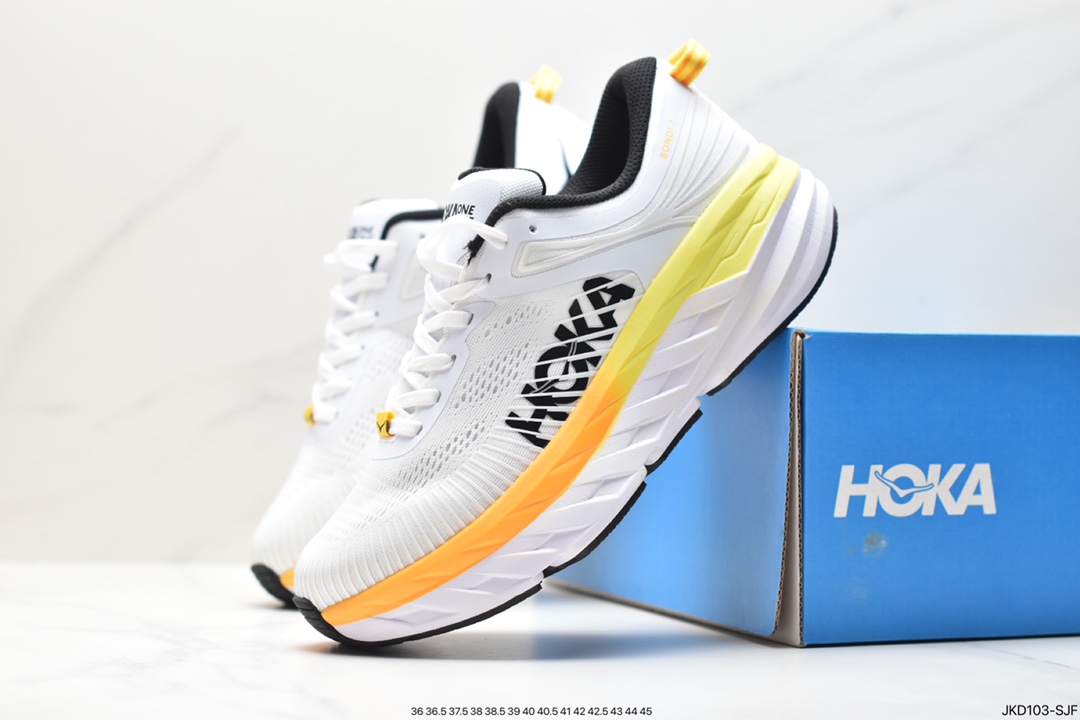 HOKA ONE ONE Bondi 7 Shawn Yue's same functional cushioning running shoes 1110519