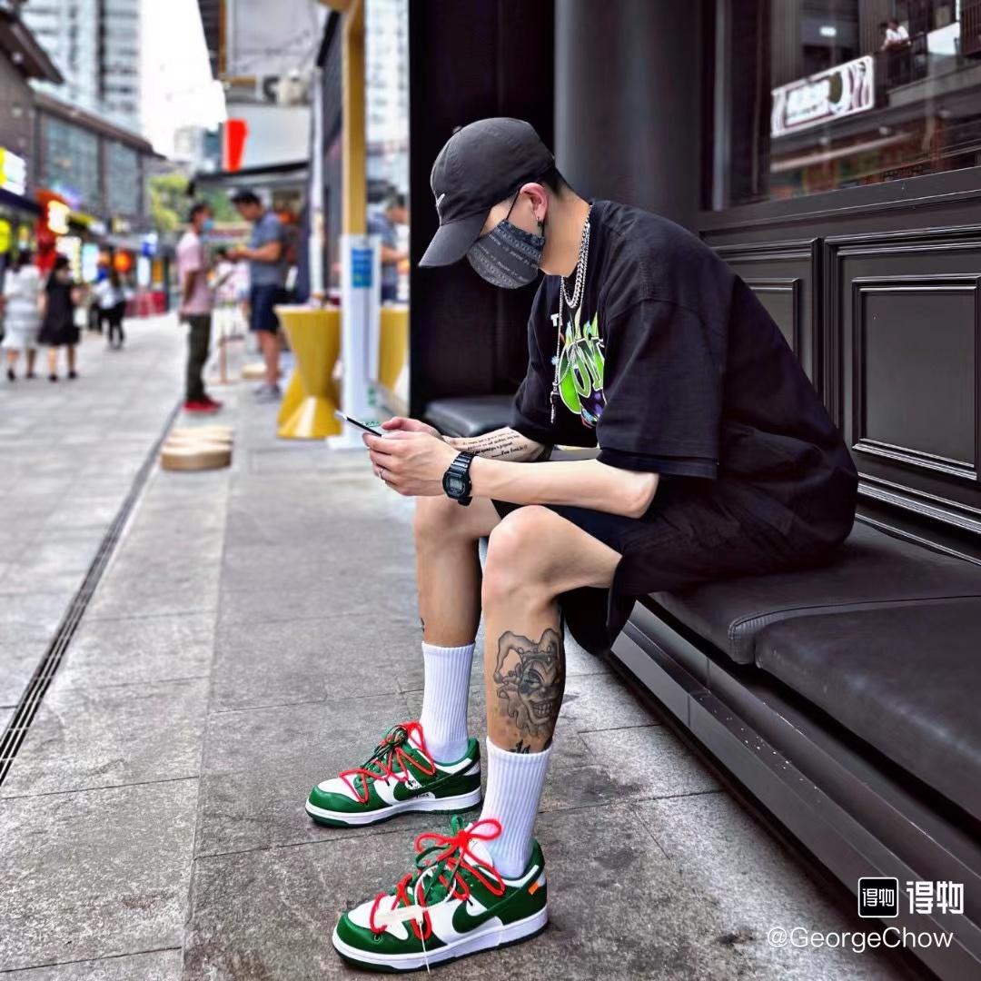 ? Nike OW Dunk 联名 白绿配色?