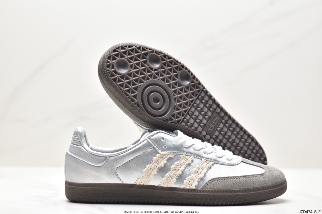 Adidas Originals Samba Vegan OG Samba series gentleman German training football style all-match low-top casual sports shoes IG1024