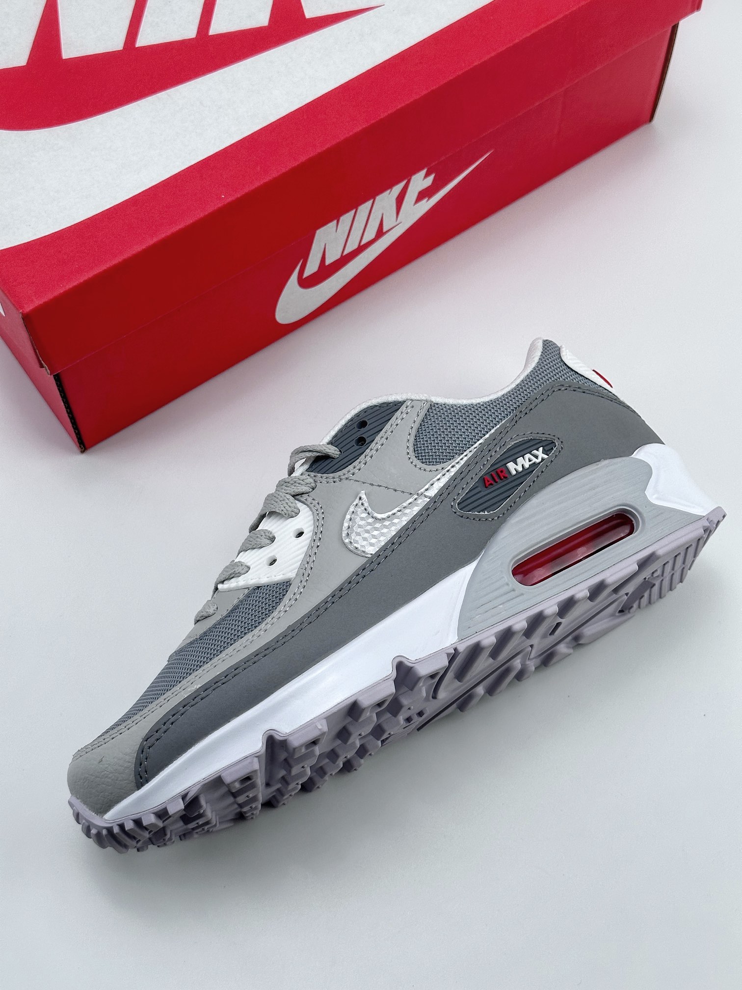 Nike Air Max 90 (Men's Shoes) Retro Wear-resistant Low-top Running Shoes DM9102-001