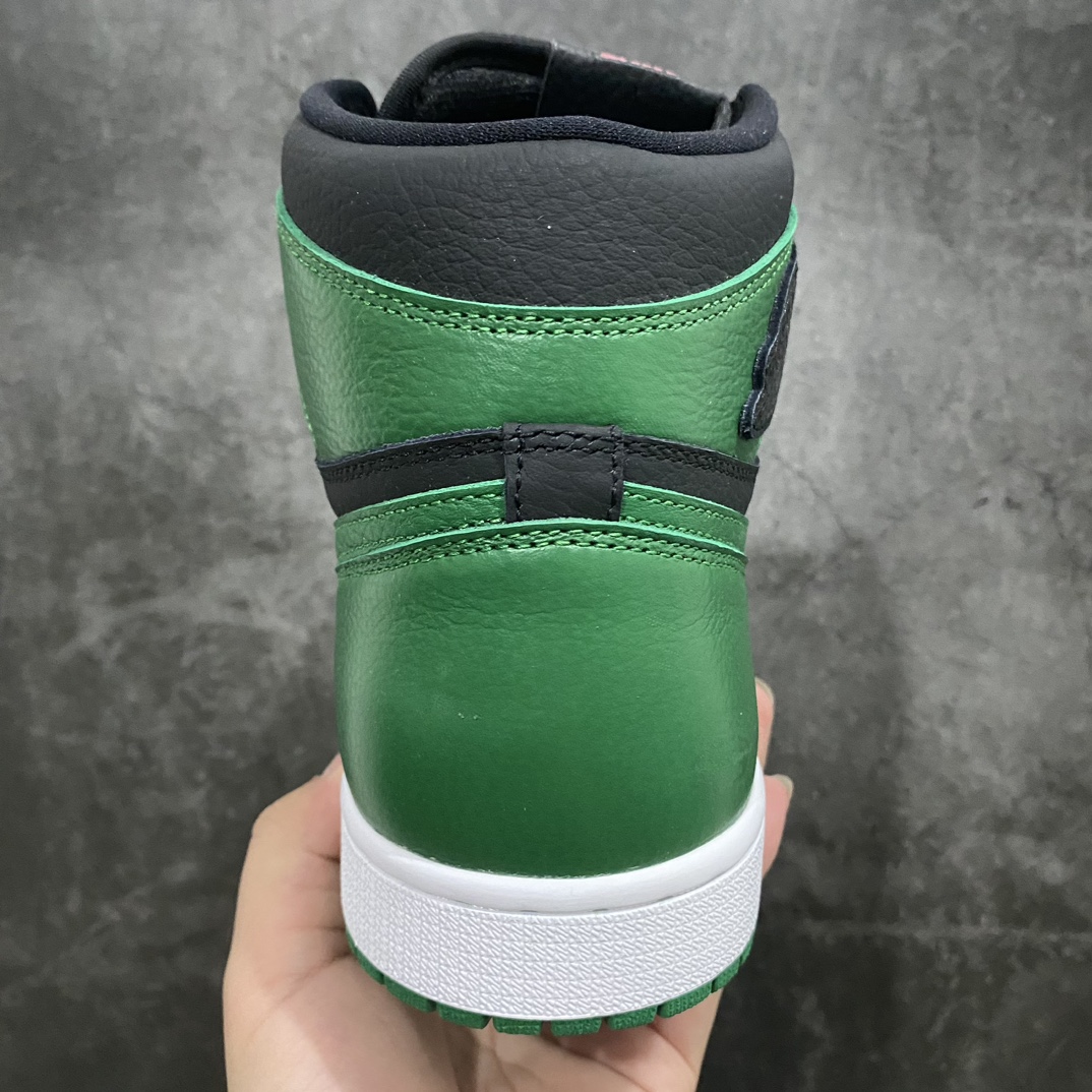 [Foreign trade pure original] Air Jordan 1 Retro High OG ”Pine Green” black and green 555088-030