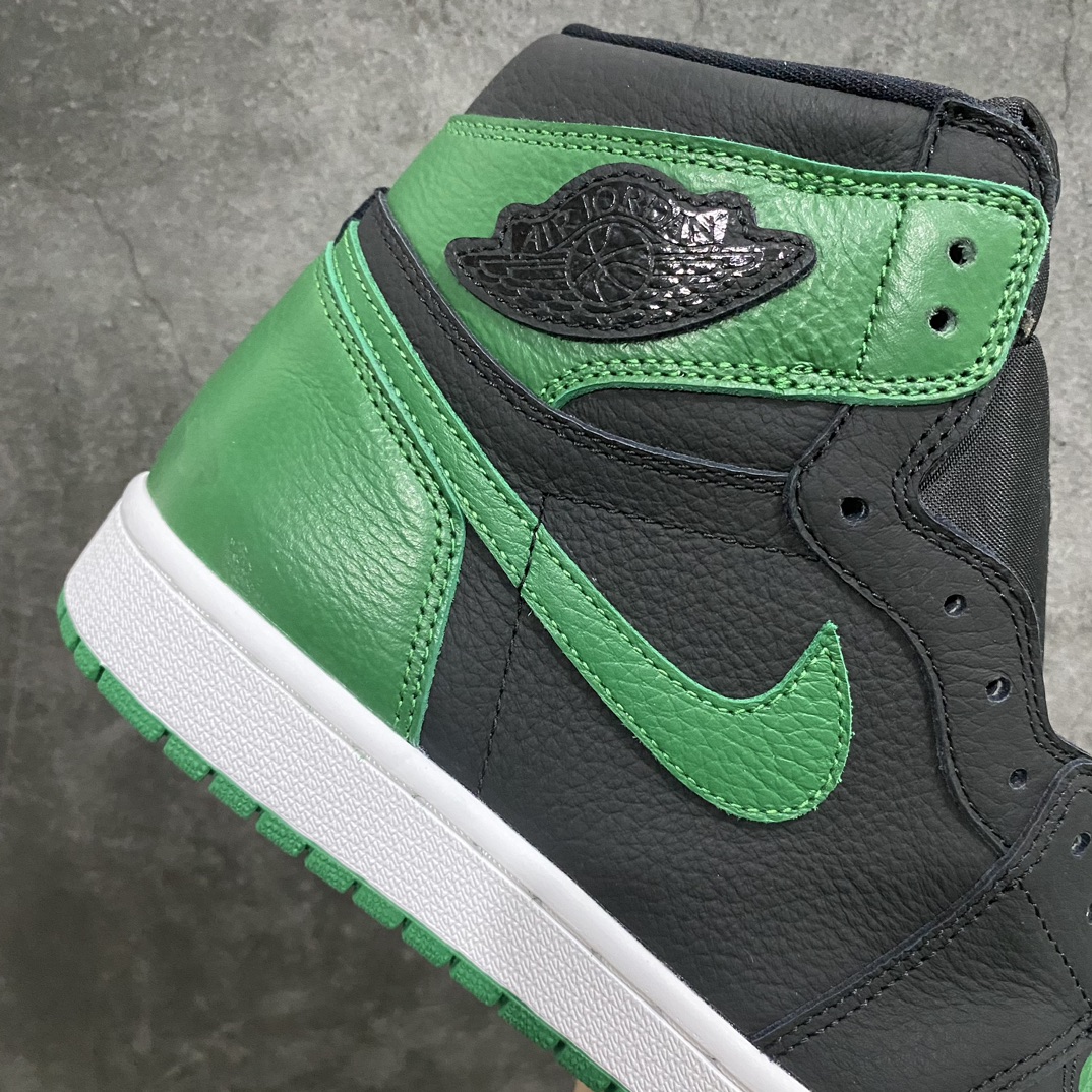 [Foreign trade pure original] Air Jordan 1 Retro High OG ”Pine Green” black and green 555088-030