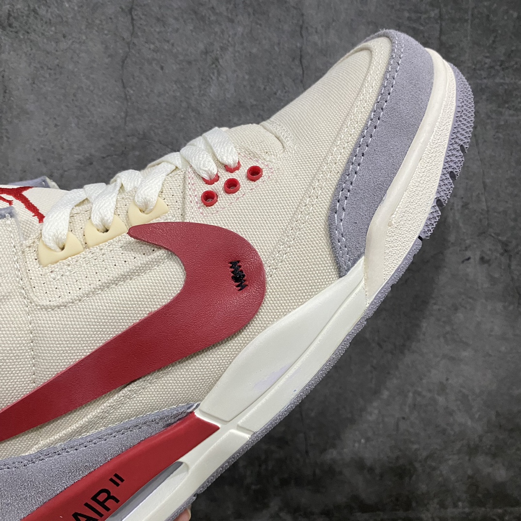 [Customized version] Off White x Air Jordan 3 OW x AJ3 Beige Hook DH7139-123