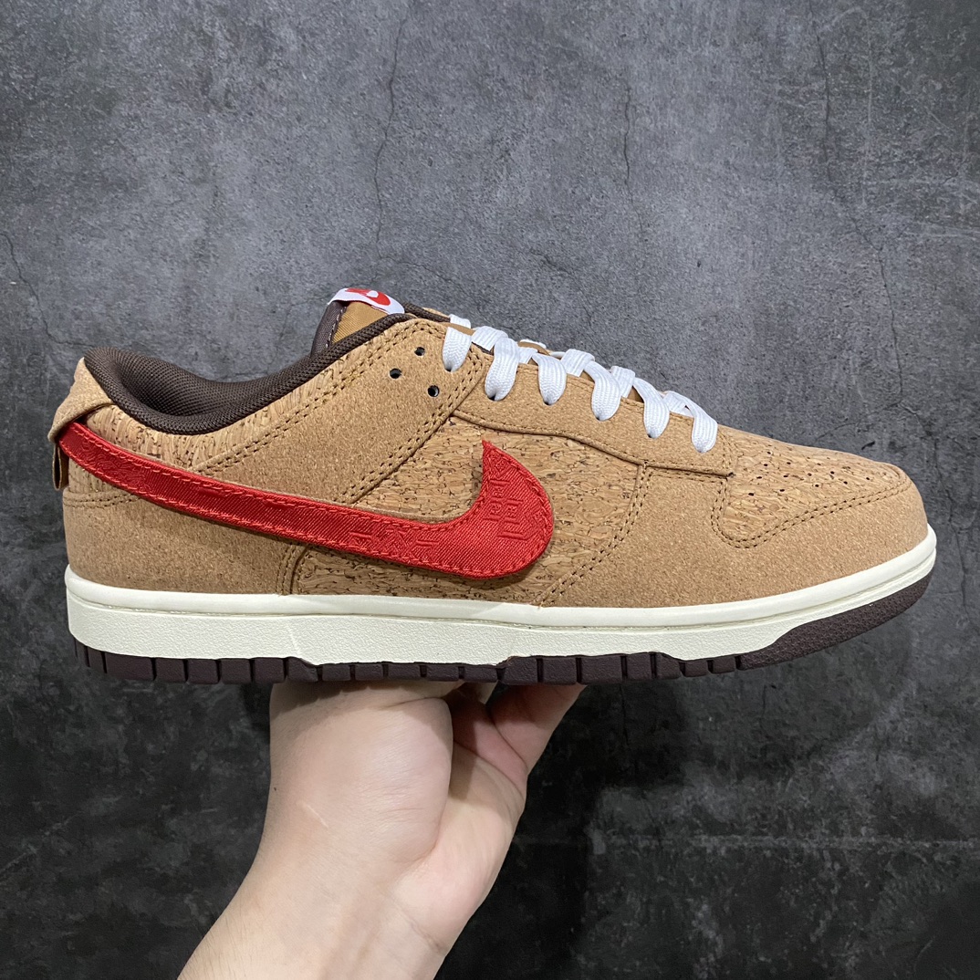 [Top version] CLOT x NK Dunk Low ”Cork” Edison Chen's low-top sneakers FN0317-121